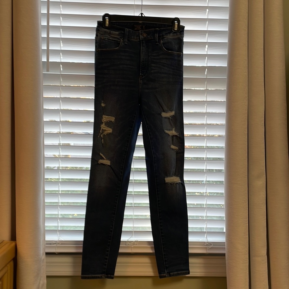 A&F Simone high rise super skinny